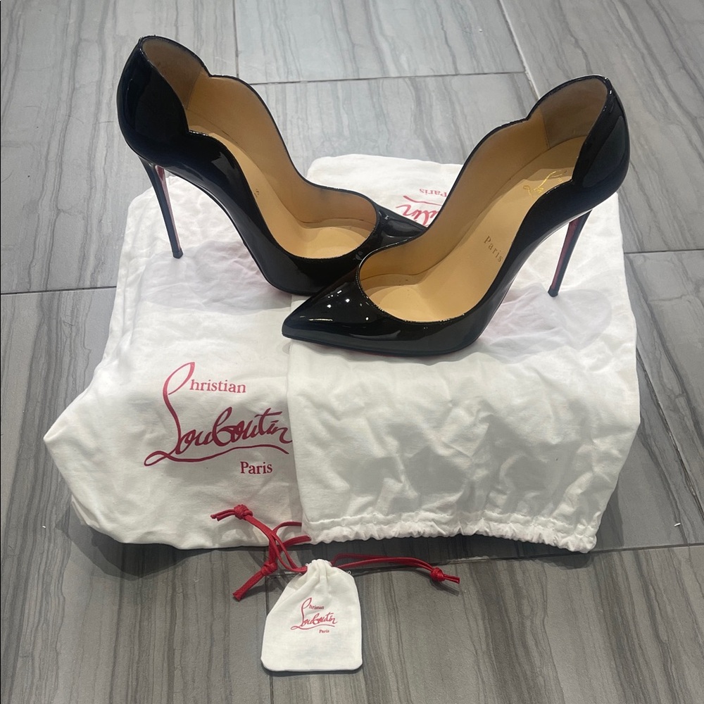 Christian Louboutin Glossy Black Heels